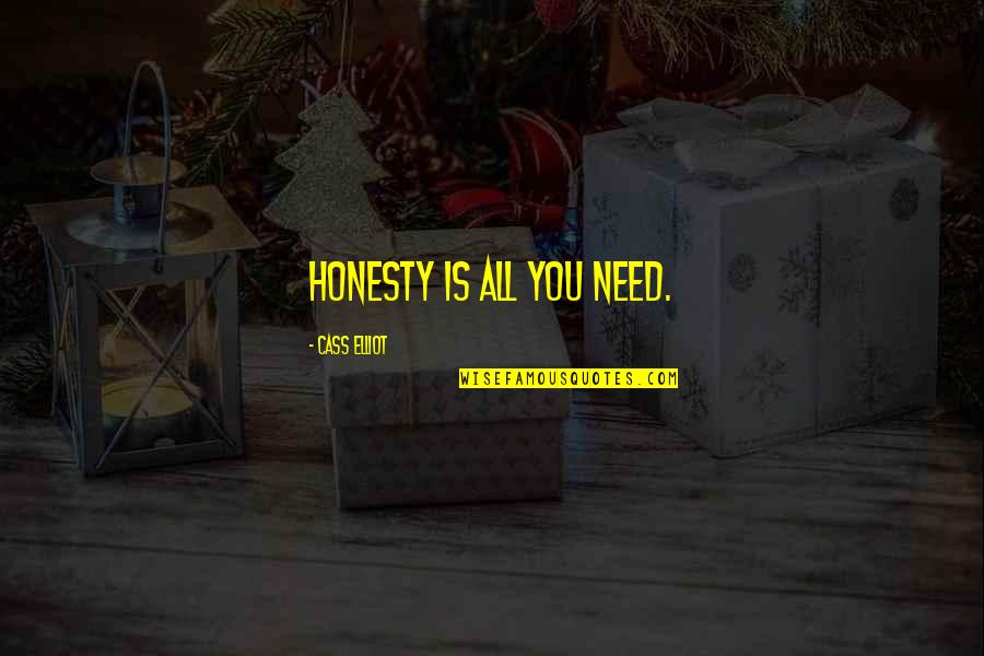 Underutilized At Work Quotes By Cass Elliot: Honesty is all you need.