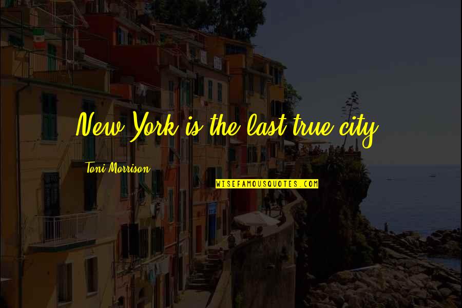 Underwears Sans Quotes By Toni Morrison: New York is the last true city.