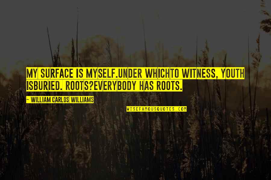 Underweight Toddler Quotes By William Carlos Williams: My surface is myself.Under whichto witness, youth isburied. Underweight Toddler Quotes By William Carlos Williams: My surface is myself.Under whichto witness, youth isburied.