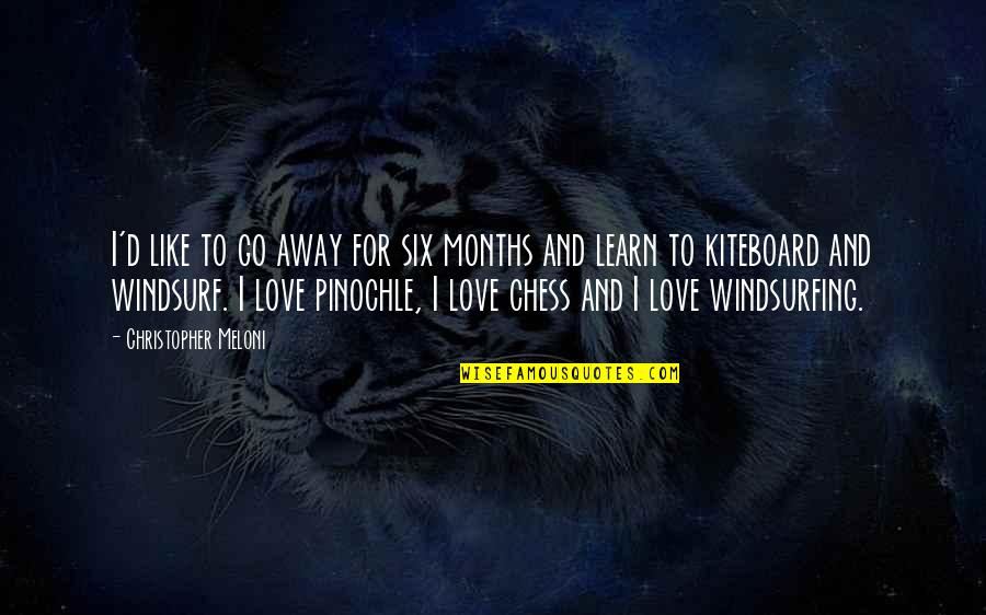 Unexpected Turns In Life Quotes By Christopher Meloni: I'd like to go away for six months