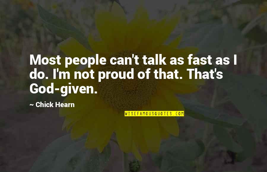 Unfair Mario Quotes By Chick Hearn: Most people can't talk as fast as I