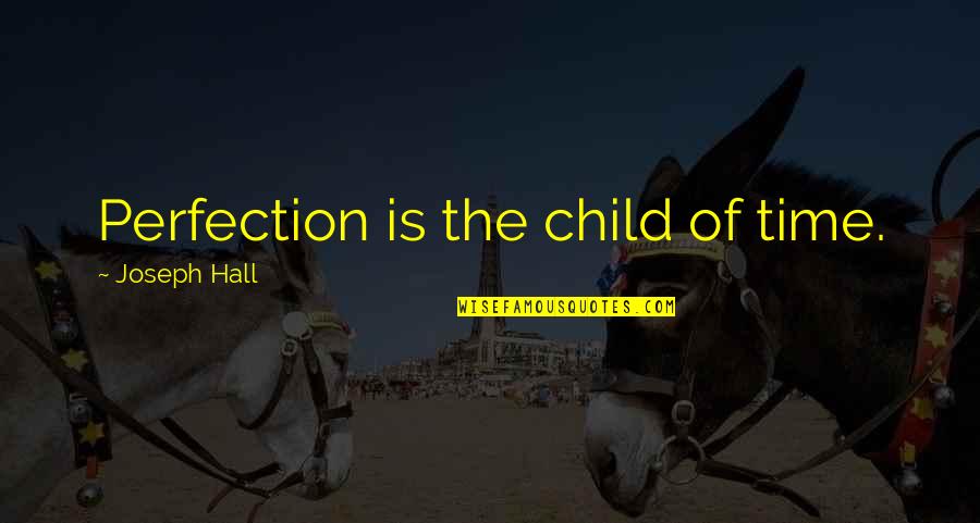 Unfaithfully Yours Dudley Quotes By Joseph Hall: Perfection is the child of time. Unfaithfully Yours Dudley Quotes By Joseph Hall: Perfection is the child of time.