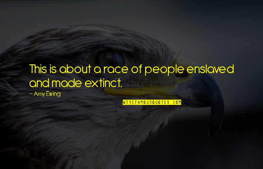 Ungroomed Poodle Quotes By Amy Ewing: This is about a race of people enslaved