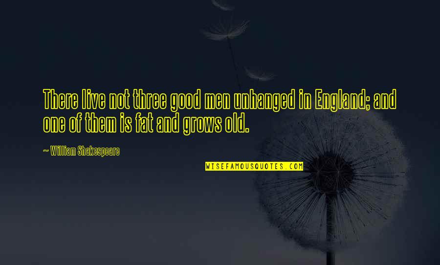 Unhanged Quotes By William Shakespeare: There live not three good men unhanged in