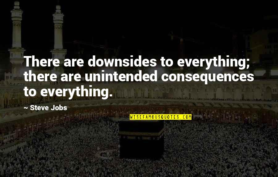 Unintended Quotes By Steve Jobs: There are downsides to everything; there are unintended