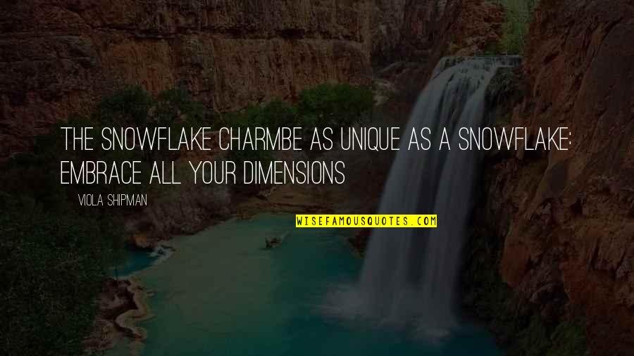 Unique Love Quotes By Viola Shipman: The Snowflake CharmBe As Unique As A Snowflake: