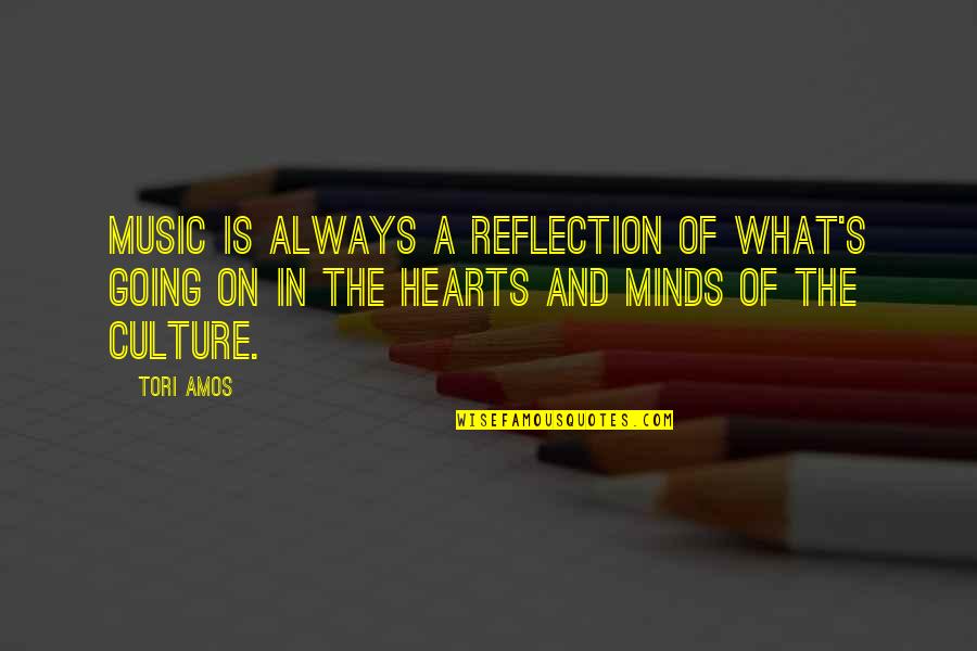Uniquely Inspiring Quotes By Tori Amos: Music is always a reflection of what's going