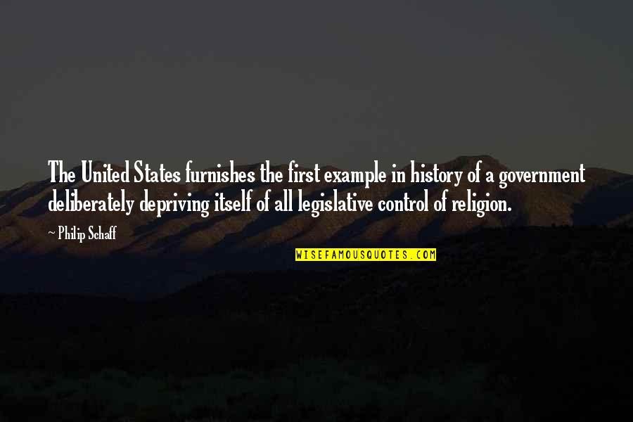 United Religion Quotes By Philip Schaff: The United States furnishes the first example in