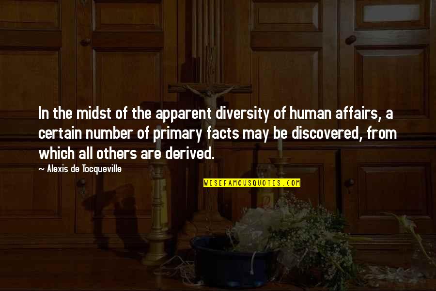 Unity And Community Quotes By Alexis De Tocqueville: In the midst of the apparent diversity of