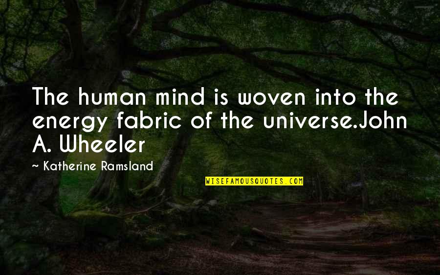 Universe Energy Quotes By Katherine Ramsland: The human mind is woven into the energy
