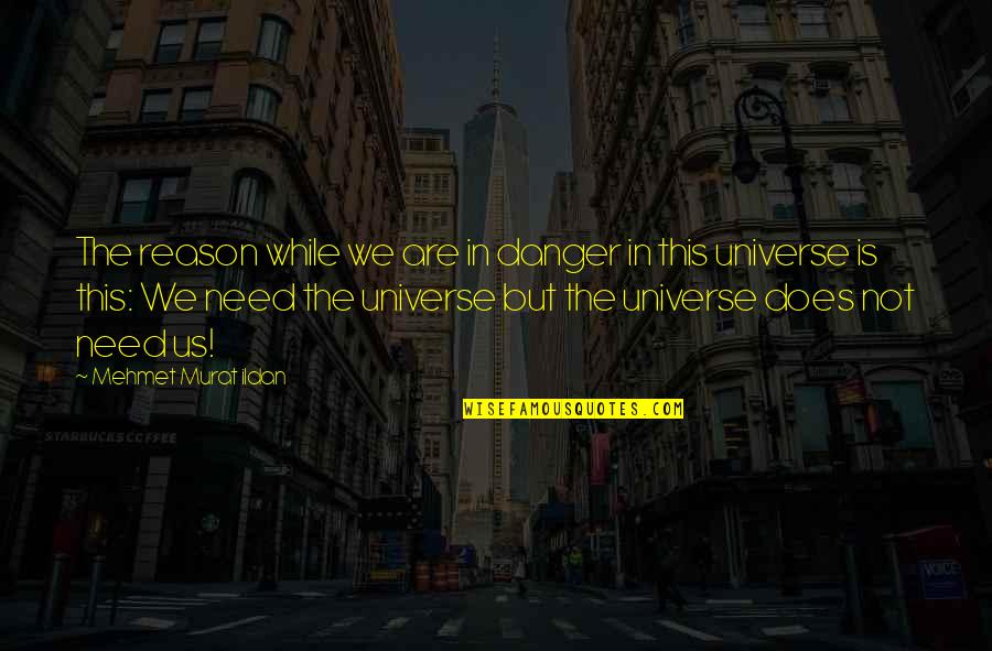 Universe In Us Quotes By Mehmet Murat Ildan: The reason while we are in danger in
