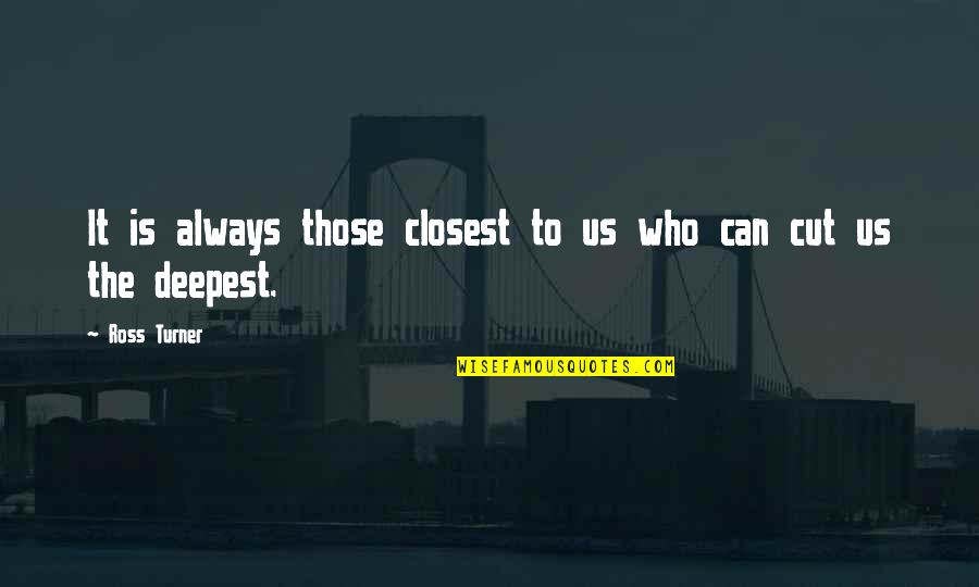 Unix Grep Quotes By Ross Turner: It is always those closest to us who