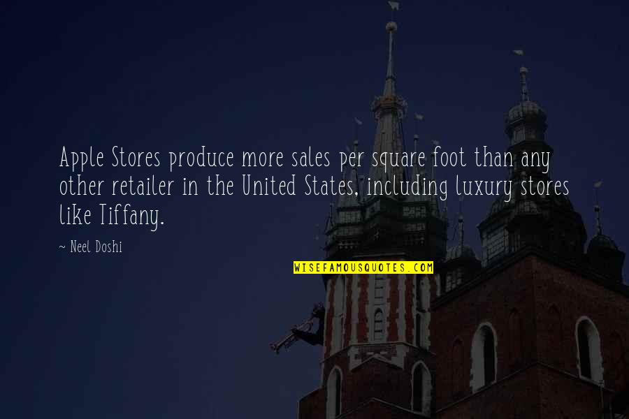 Unjaundiced Quotes By Neel Doshi: Apple Stores produce more sales per square foot Unjaundiced Quotes By Neel Doshi: Apple Stores produce more sales per square foot
