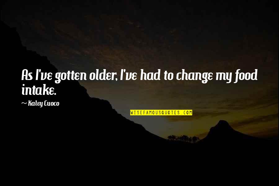 Unloveable Children Quotes By Kaley Cuoco: As I've gotten older, I've had to change Unloveable Children Quotes By Kaley Cuoco: As I've gotten older, I've had to change