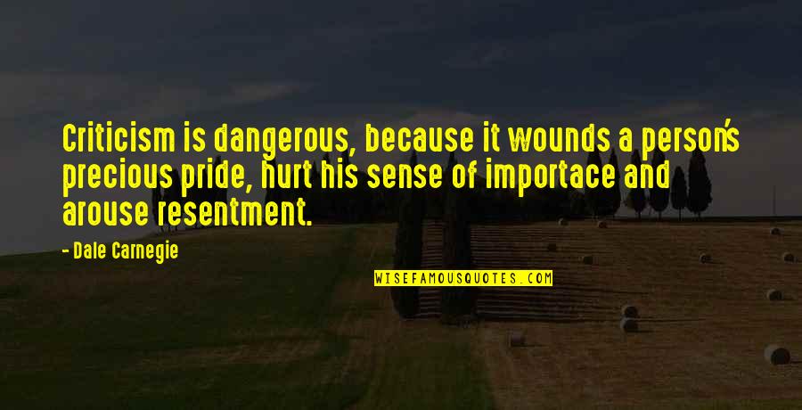 Unmarketable Securities Quotes By Dale Carnegie: Criticism is dangerous, because it wounds a person's Unmarketable Securities Quotes By Dale Carnegie: Criticism is dangerous, because it wounds a person's