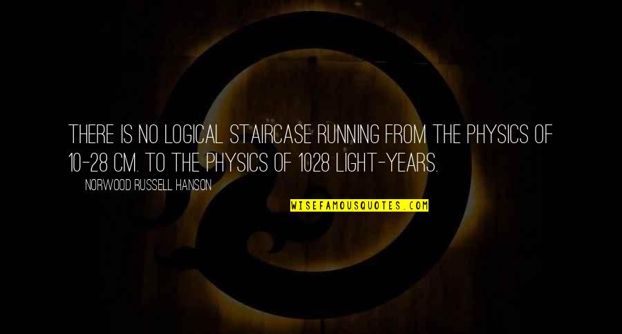 Unpleasant Facts Quotes By Norwood Russell Hanson: There is no logical staircase running from the Unpleasant Facts Quotes By Norwood Russell Hanson: There is no logical staircase running from the