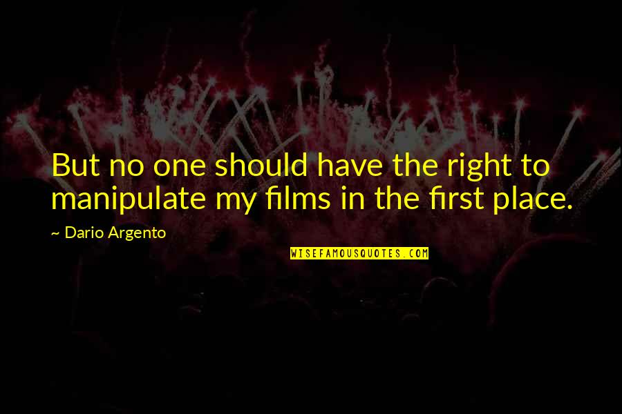 Unpricked Quotes By Dario Argento: But no one should have the right to