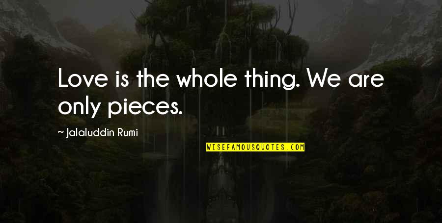 Unprintable Characters Quotes By Jalaluddin Rumi: Love is the whole thing. We are only Unprintable Characters Quotes By Jalaluddin Rumi: Love is the whole thing. We are only