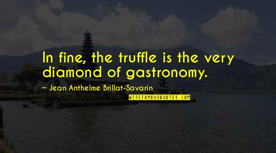 Unreasoningly Quotes By Jean Anthelme Brillat-Savarin: In fine, the truffle is the very diamond
