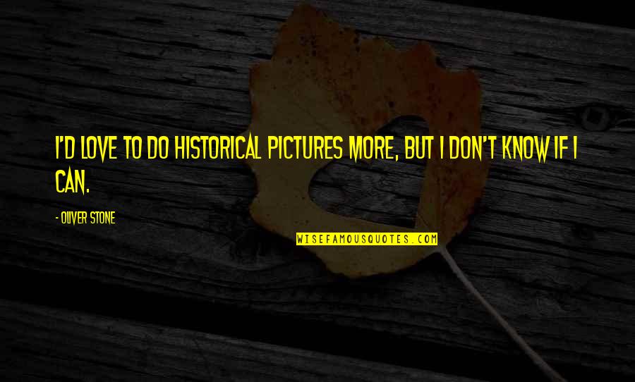 Unrelaxing Quotes By Oliver Stone: I'd love to do historical pictures more, but