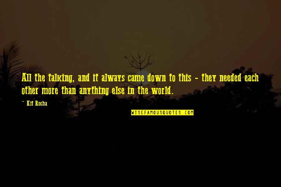 Unreplenished Petty Quotes By Kit Rocha: All the talking, and it always came down Unreplenished Petty Quotes By Kit Rocha: All the talking, and it always came down