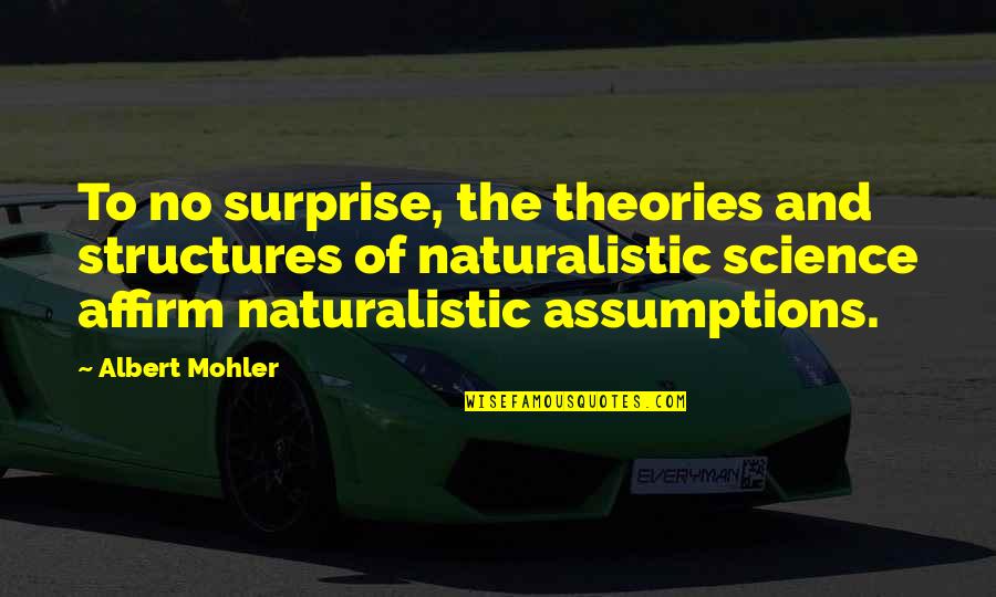 Unrevealing Clothes Quotes By Albert Mohler: To no surprise, the theories and structures of Unrevealing Clothes Quotes By Albert Mohler: To no surprise, the theories and structures of