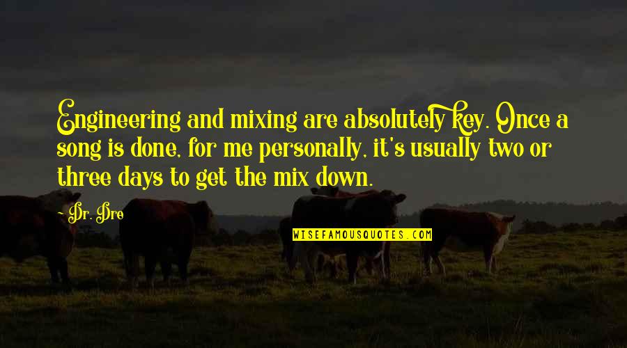 Unscientific Synonym Quotes By Dr. Dre: Engineering and mixing are absolutely key. Once a Unscientific Synonym Quotes By Dr. Dre: Engineering and mixing are absolutely key. Once a