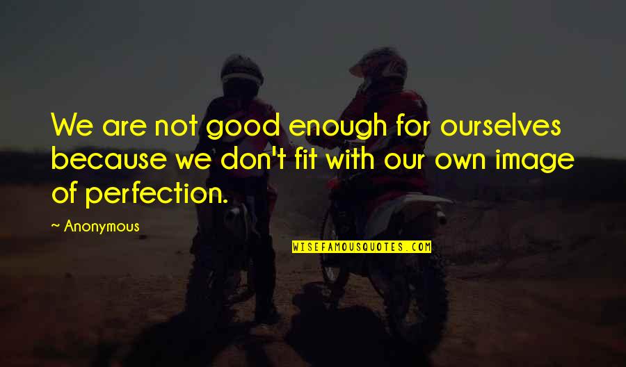 Unsprung Mass Quotes By Anonymous: We are not good enough for ourselves because Unsprung Mass Quotes By Anonymous: We are not good enough for ourselves because