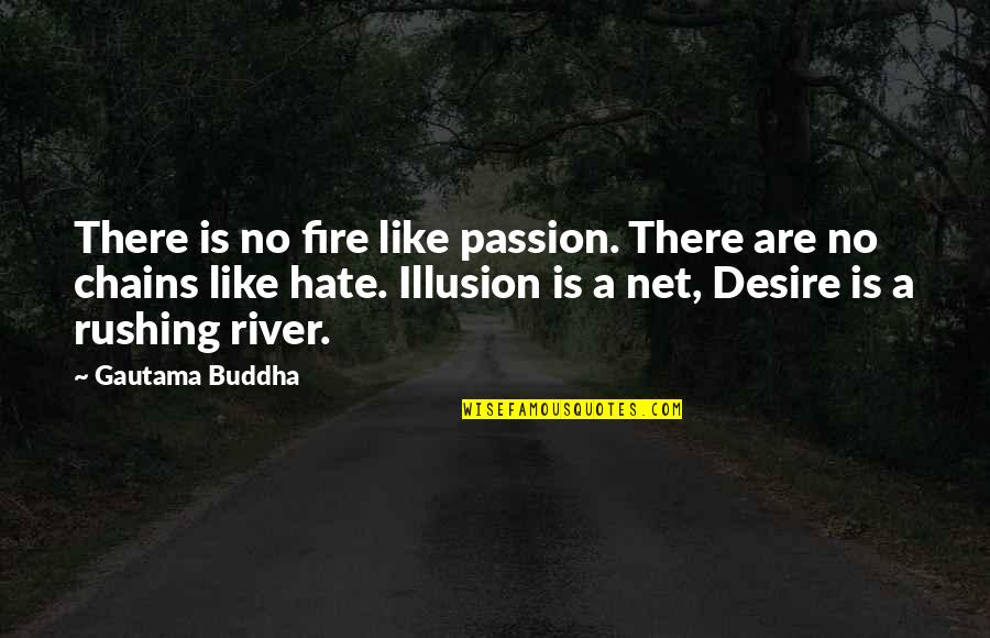 Unstitched Salwar Quotes By Gautama Buddha: There is no fire like passion. There are