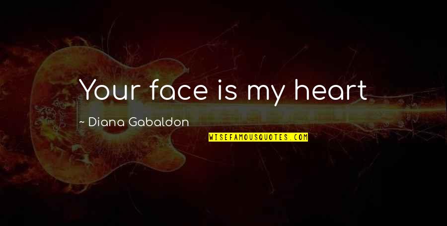 Unsurpassingly Quotes By Diana Gabaldon: Your face is my heart