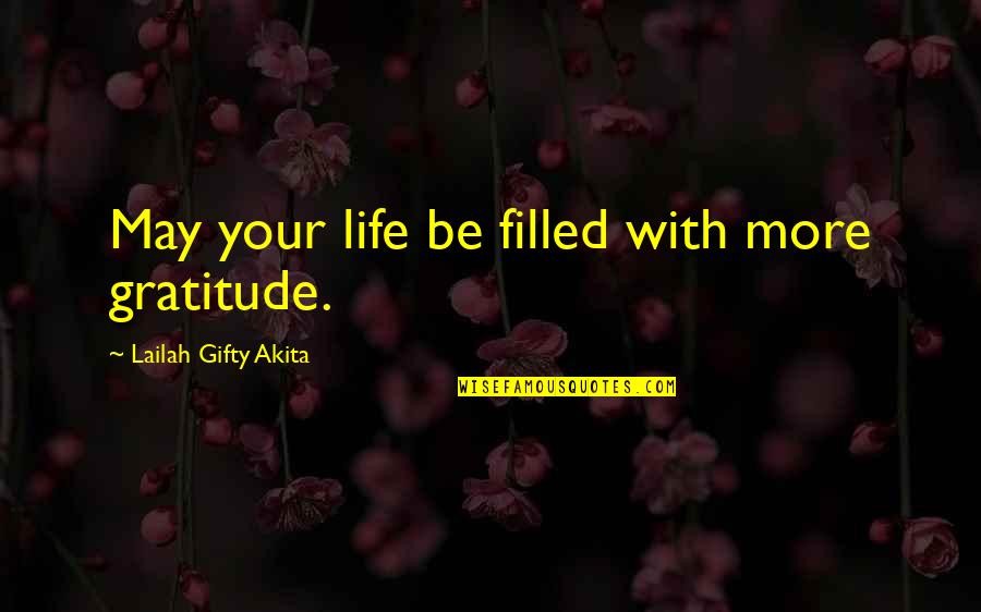 Untempered Martensite Quotes By Lailah Gifty Akita: May your life be filled with more gratitude.