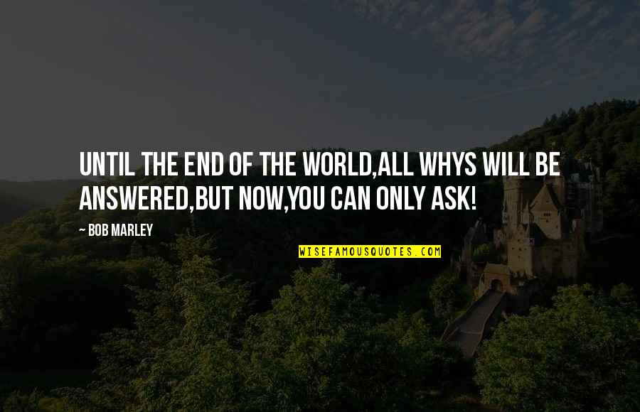 Until The End Of The World Quotes By Bob Marley: Until the end of the world,all whys will