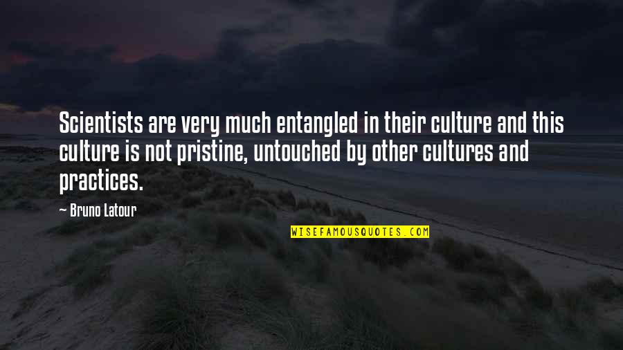 Untouched Quotes By Bruno Latour: Scientists are very much entangled in their culture Untouched Quotes By Bruno Latour: Scientists are very much entangled in their culture