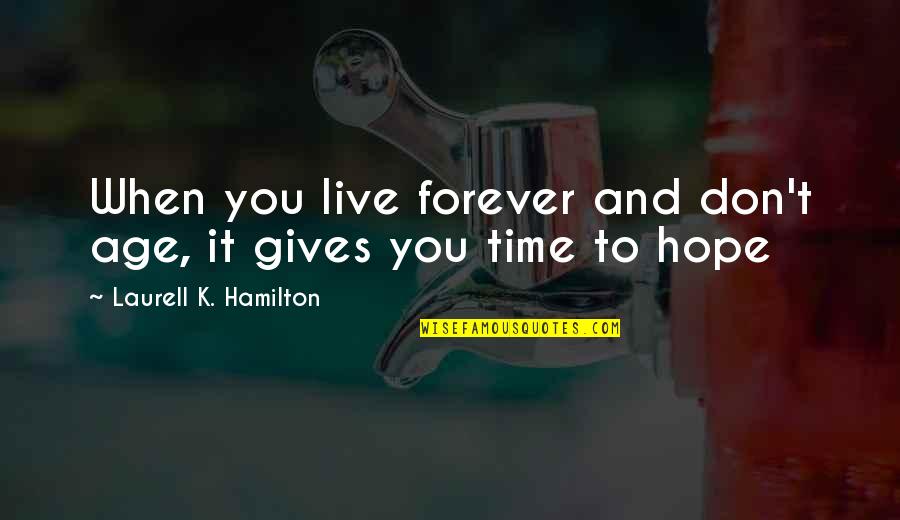 Untruths By Trump Quotes By Laurell K. Hamilton: When you live forever and don't age, it Untruths By Trump Quotes By Laurell K. Hamilton: When you live forever and don't age, it