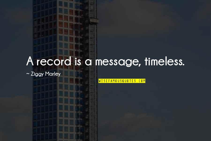 Unveils New Products Quotes By Ziggy Marley: A record is a message, timeless. Unveils New Products Quotes By Ziggy Marley: A record is a message, timeless.