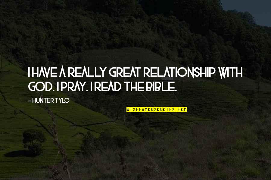 Unwedged Pottery Quotes By Hunter Tylo: I have a really great relationship with God.