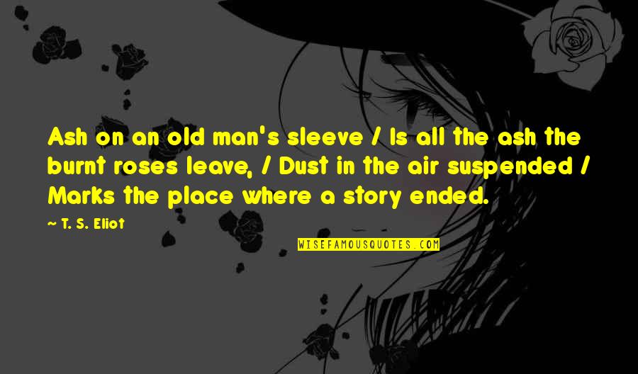 Up My Sleeve Quotes By T. S. Eliot: Ash on an old man's sleeve / Is