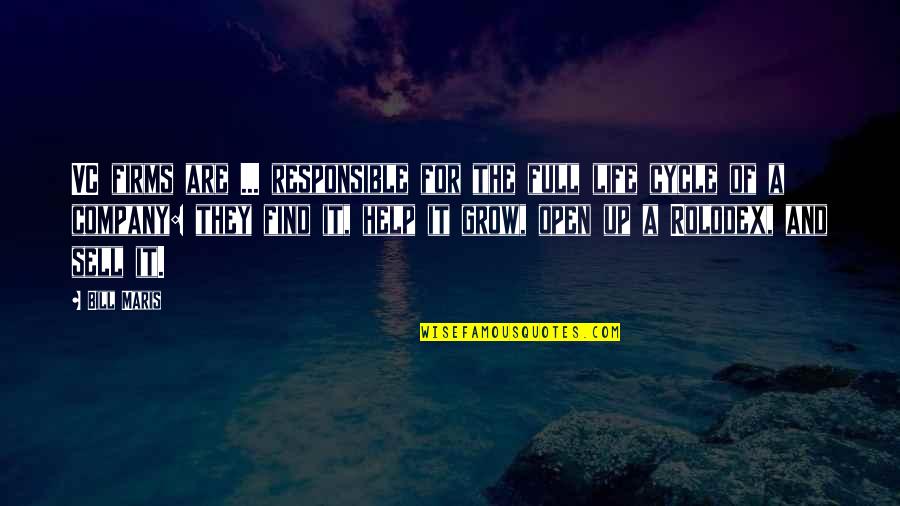 Up Sell Quotes By Bill Maris: VC firms are ... responsible for the full