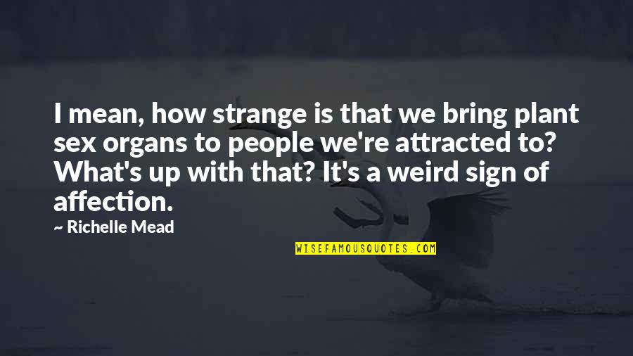 Up With People Quotes By Richelle Mead: I mean, how strange is that we bring Up With People Quotes By Richelle Mead: I mean, how strange is that we bring