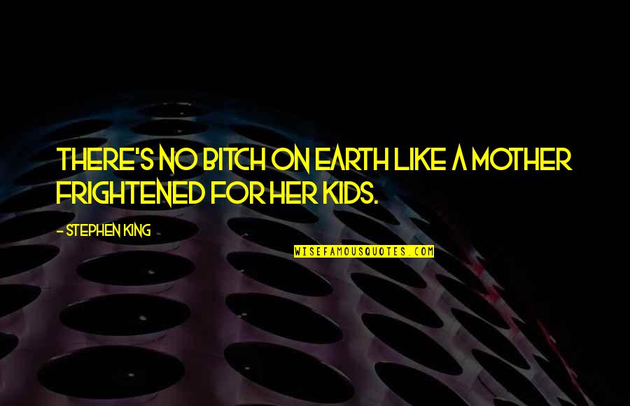Upheld The Law Quotes By Stephen King: There's no bitch on earth like a mother