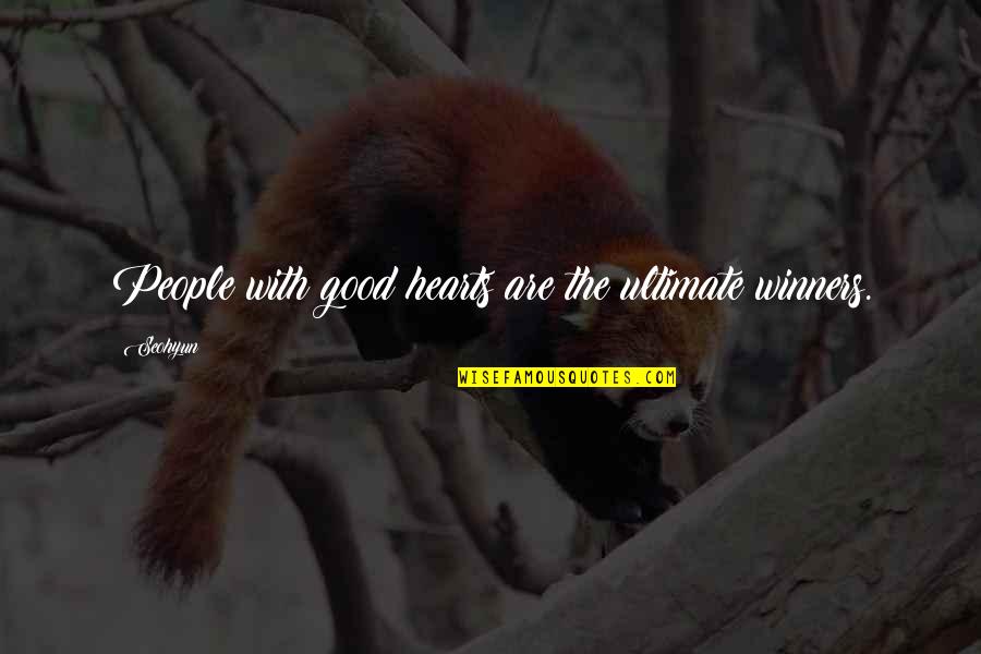 Uplifting Animal Quotes By Seohyun: People with good hearts are the ultimate winners.