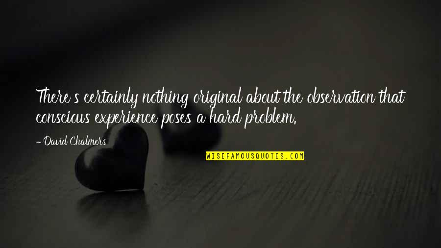 Ups And Downs Sister Quotes By David Chalmers: There's certainly nothing original about the observation that Ups And Downs Sister Quotes By David Chalmers: There's certainly nothing original about the observation that