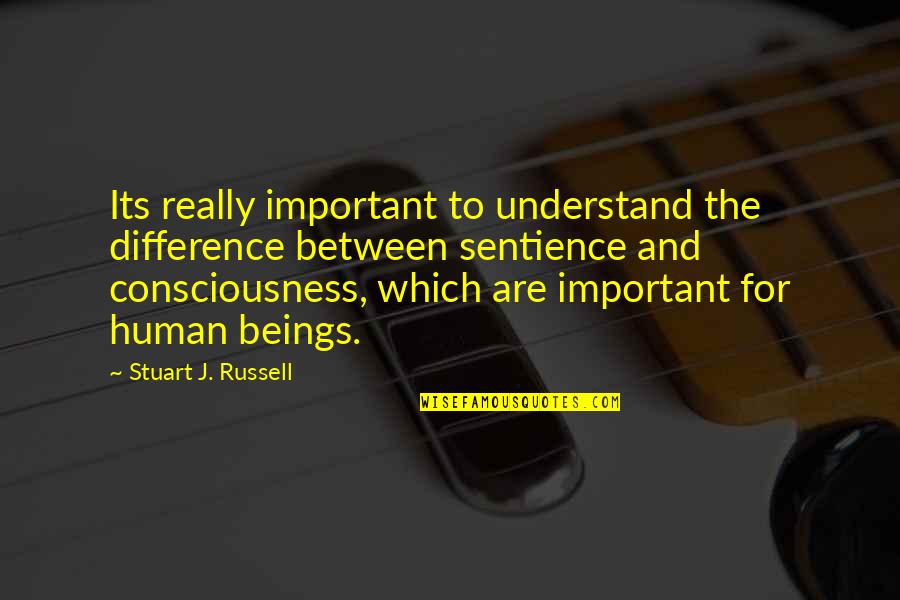 Uqtr Quotes By Stuart J. Russell: Its really important to understand the difference between