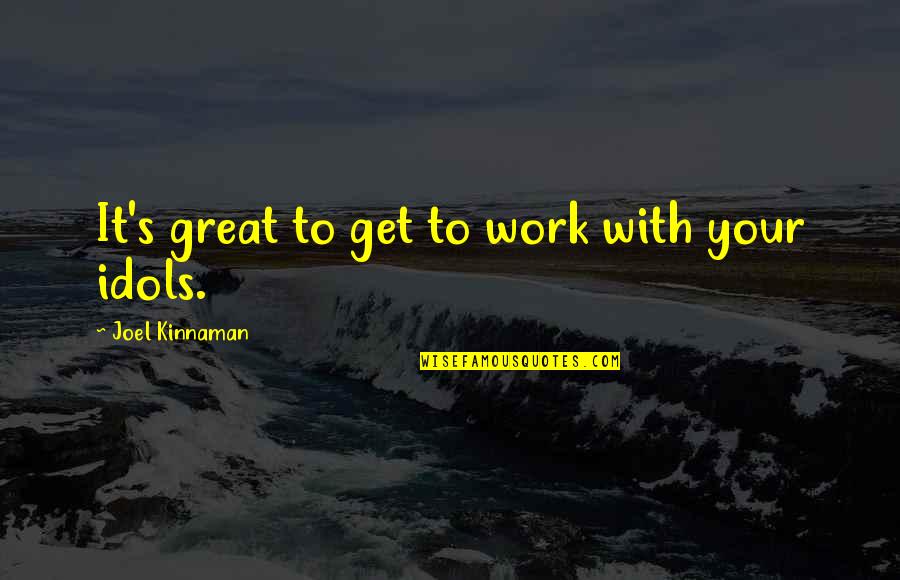 Uradio Quotes By Joel Kinnaman: It's great to get to work with your Uradio Quotes By Joel Kinnaman: It's great to get to work with your