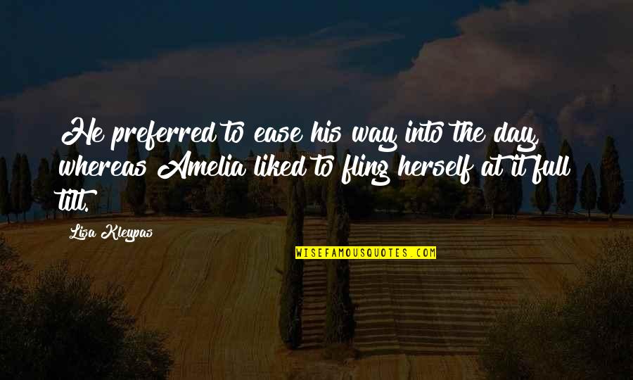 Urasc Oamenii Quotes By Lisa Kleypas: He preferred to ease his way into the Urasc Oamenii Quotes By Lisa Kleypas: He preferred to ease his way into the