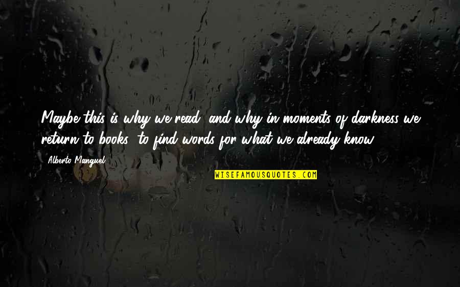 Urbanczyk Family History Quotes By Alberto Manguel: Maybe this is why we read, and why Urbanczyk Family History Quotes By Alberto Manguel: Maybe this is why we read, and why