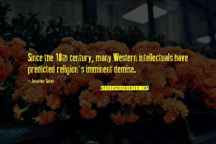 Urbemex Quotes By Jonathan Sacks: Since the 18th century, many Western intellectuals have Urbemex Quotes By Jonathan Sacks: Since the 18th century, many Western intellectuals have