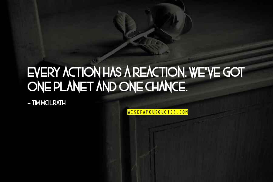 Urbestbud Quotes By Tim McIlrath: Every action has a reaction. We've got one