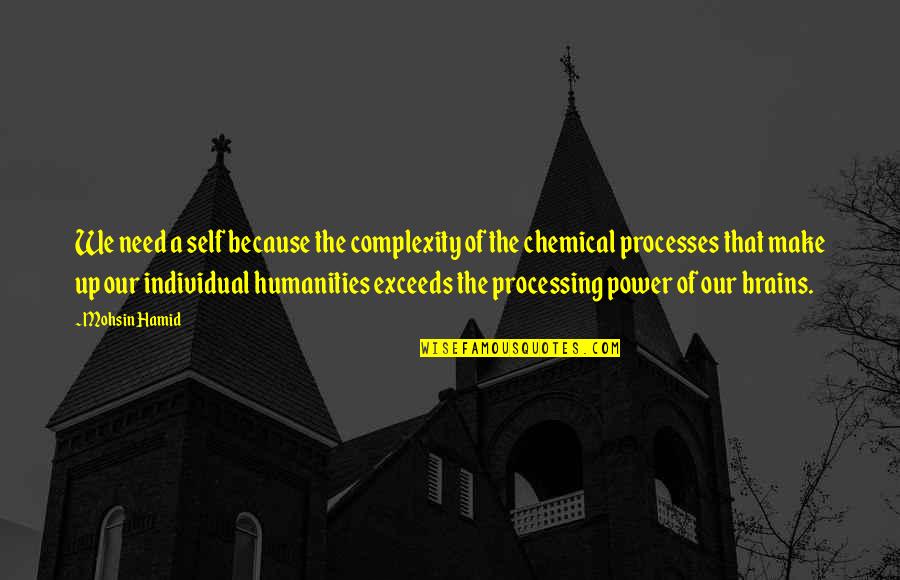 Urizarri Quotes By Mohsin Hamid: We need a self because the complexity of Urizarri Quotes By Mohsin Hamid: We need a self because the complexity of