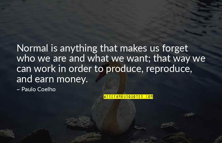Urnowey Quotes By Paulo Coelho: Normal is anything that makes us forget who